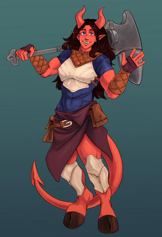 commission of a tiefling
